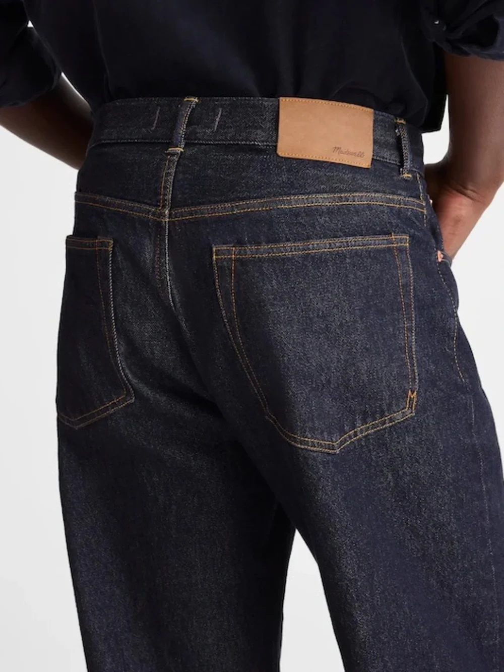 Madewell The 1991 Loose Straight Jean in Rinse Wash-Rigid Size 35 $148 NY888